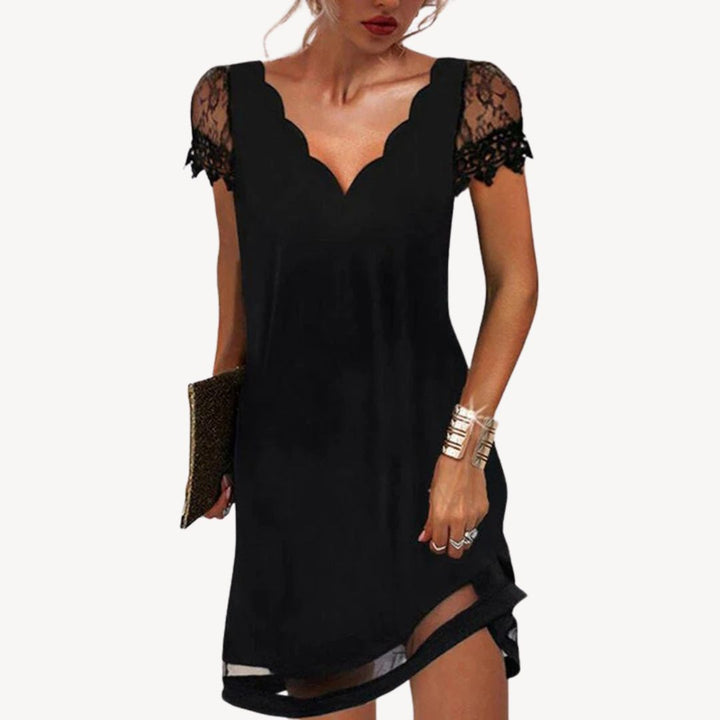 Women's Floral Lace Mini Dress | Loravelle