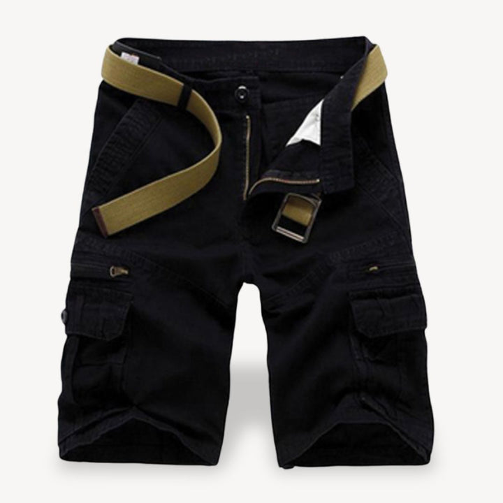 Men's Twill Belted Cargo Shorts | Loravelle