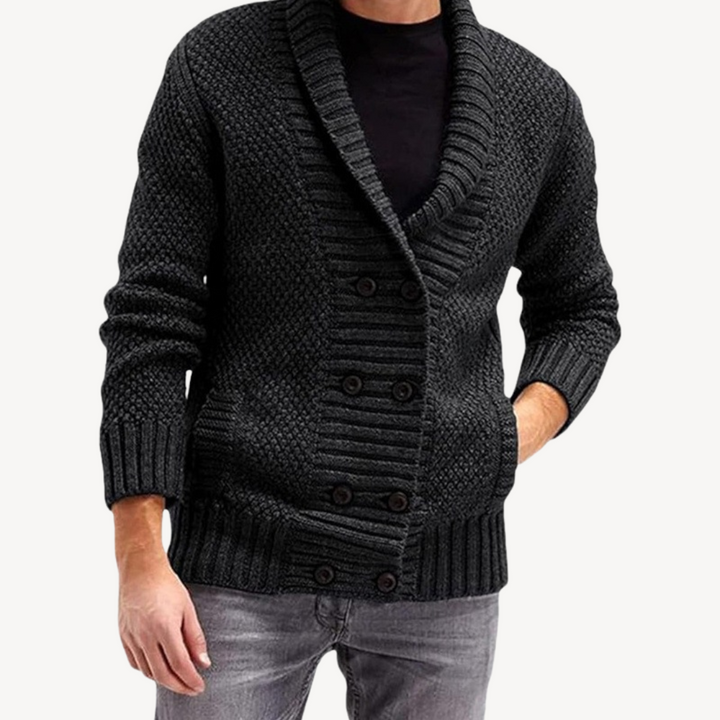 Men’s Button-Up Knit Cardigan Sweater | Loravelle