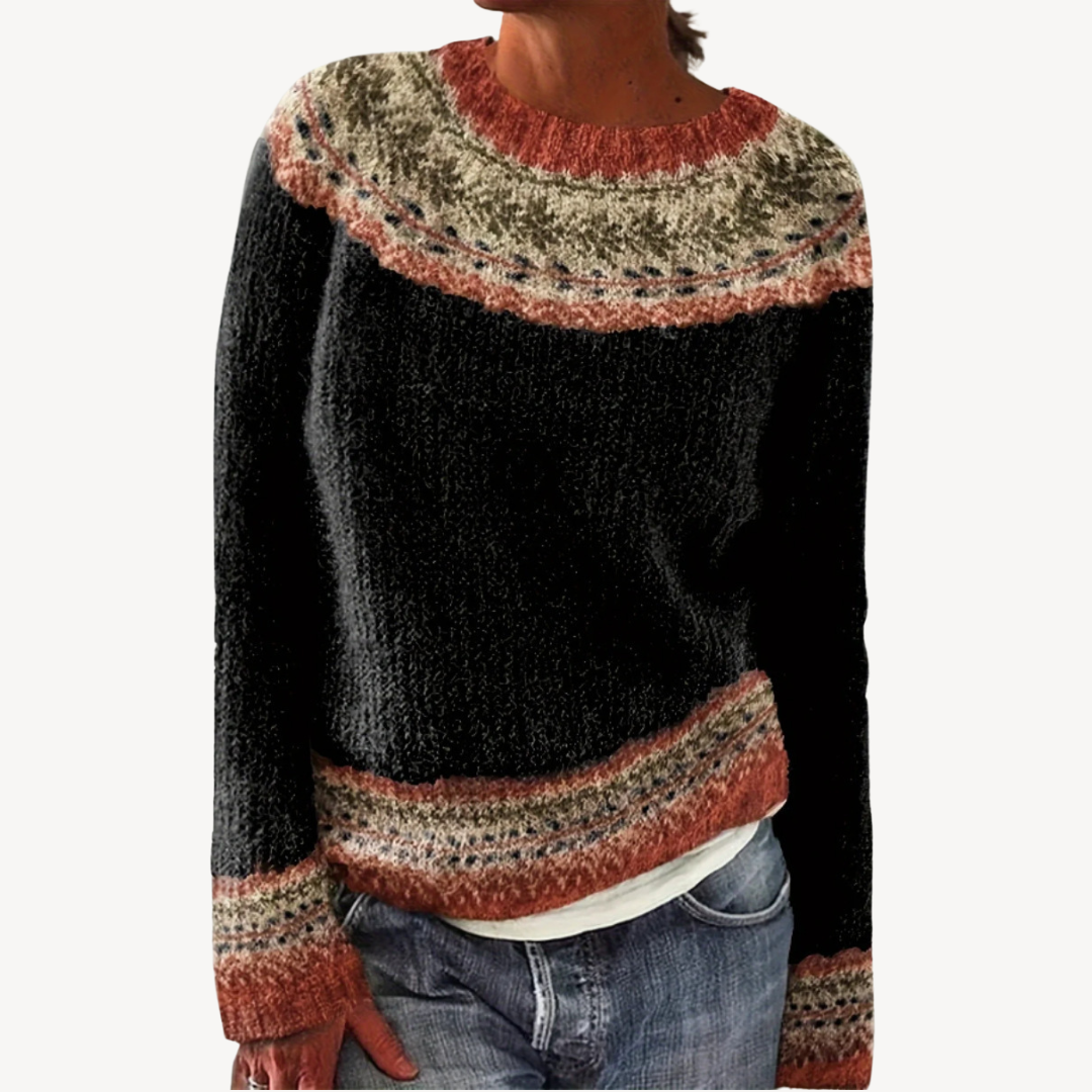 Embroidered Floral Sweater for Women | Loravelle