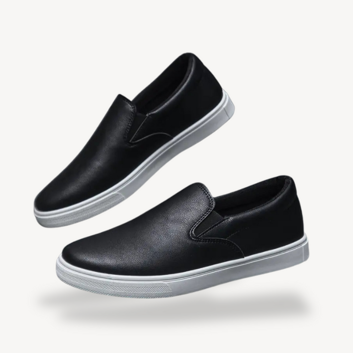 Men's Orthopedic Faux Leather Slip-On Dress Shoes | Loravelle