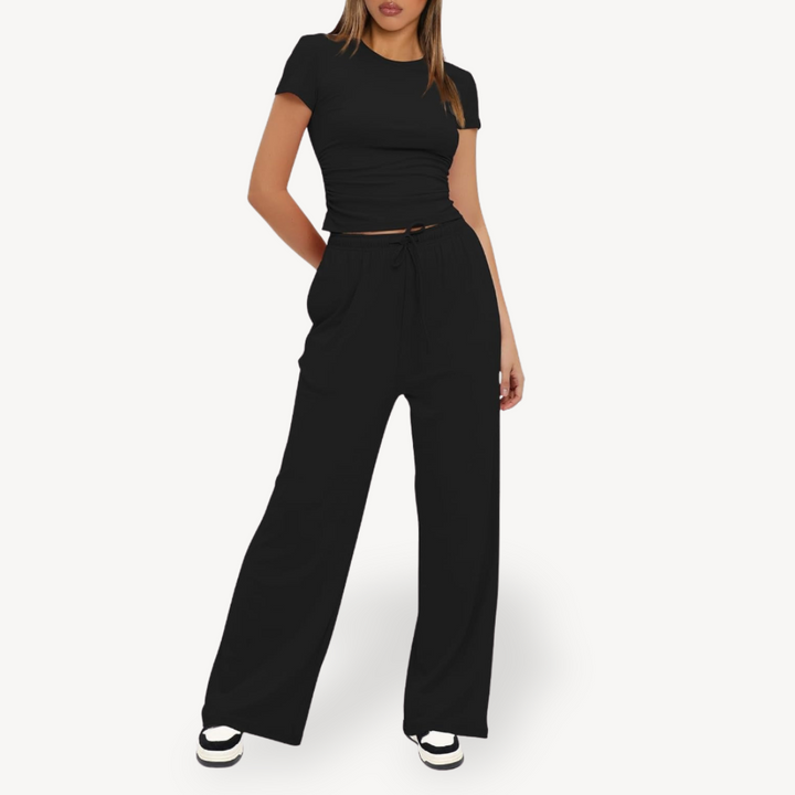 Drawstring Lounge Set for Women | Loravelle