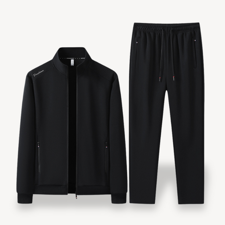 Men's Tracksuit Set with Zipper and Elastic Waistband | Loravelle