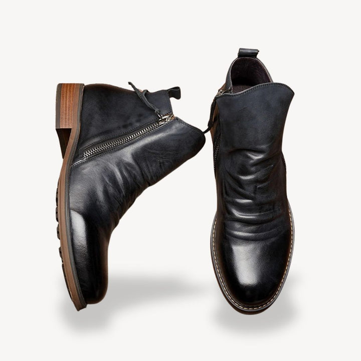 Orthopedic Men's Genuine Leather Retro Boots | Loravelle