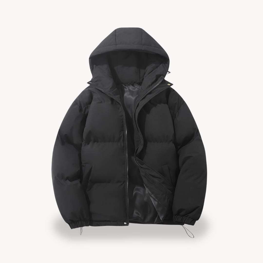 Men's Insulated Puffer Jacket with Hood | Loravelle