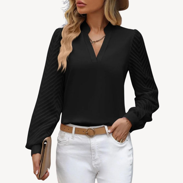 Women's Polyester Long Sleeve Blouse | Loravelle