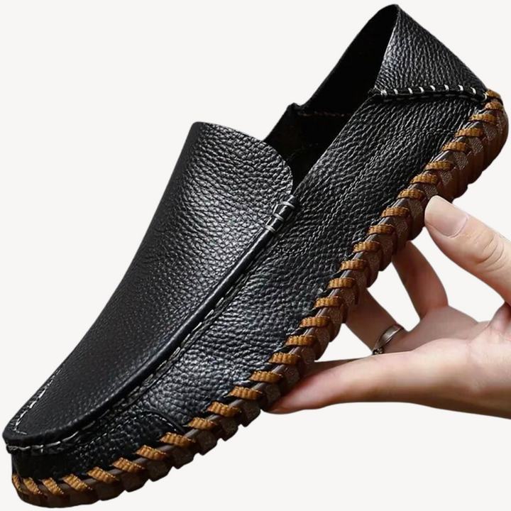 Men's Orthopedic Leather Slip-On Shoes | Loravelle