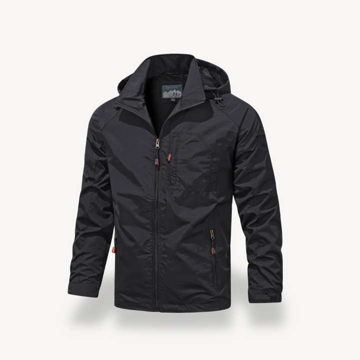 Men’s Casual Polyester Zip Jacket | Loravelle