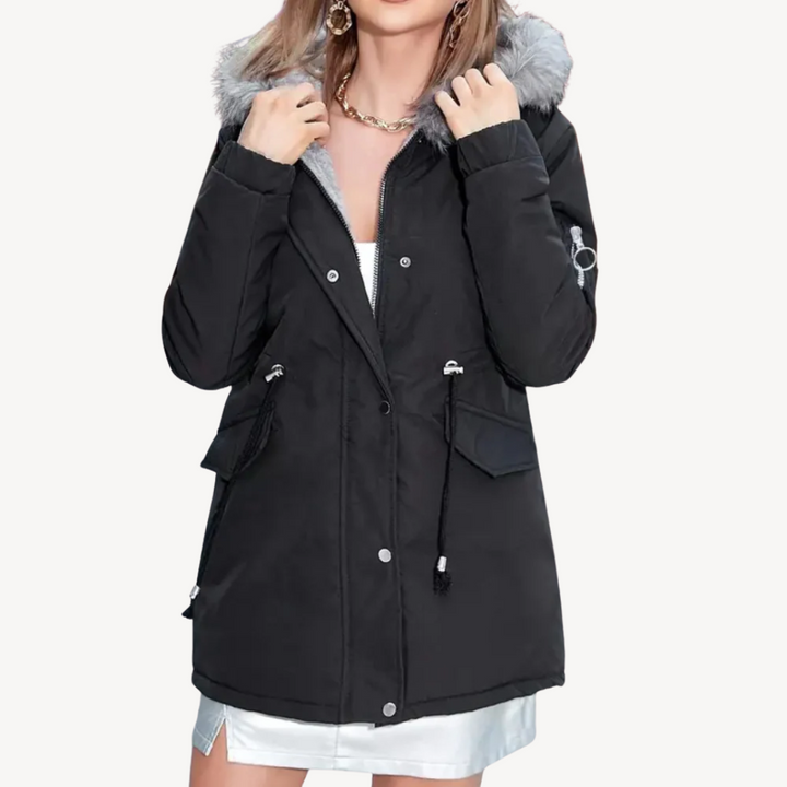 Women’s Faux Fur Hooded Parka Jacket | Loravelle