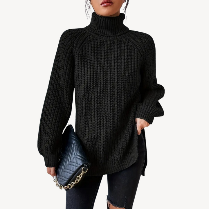 Chunky Knit Turtleneck Sweater for Women | Loravelle