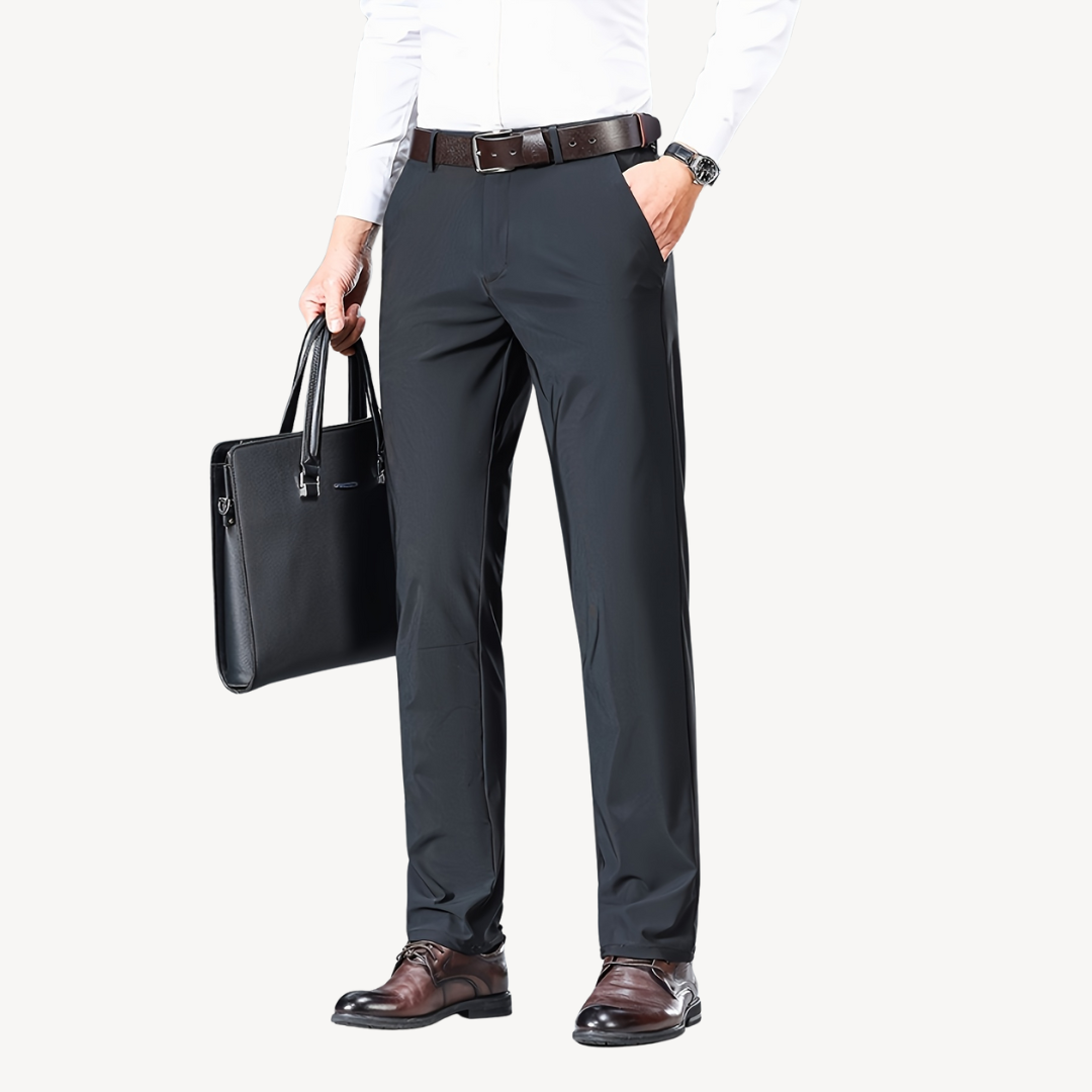 Men's Stretch Tapered Fit Dress Pants | Loravelle