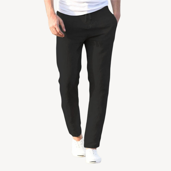 Men’s Linen Drawstring Pants – Casual Lightweight, Breathable | Loravelle