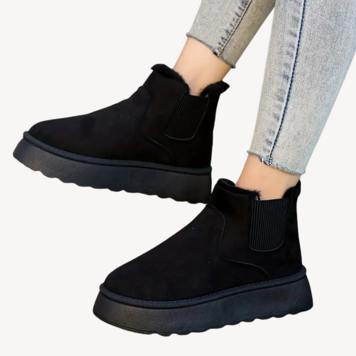 Women's Orthopedic Faux Fur Ankle Boots | Loravelle