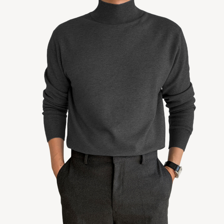 Cashmere Blend Turtleneck Sweater for Men | Loravelle
