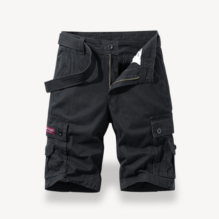 Men's Twill Belted Cargo Shorts | Loravelle