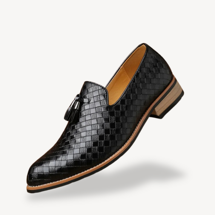 Men's Orthopedic Loafers Woven Tassel Slip-Ons | Loravelle