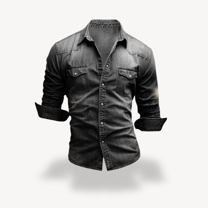 Denim Western Shirt Men's | Loravelle