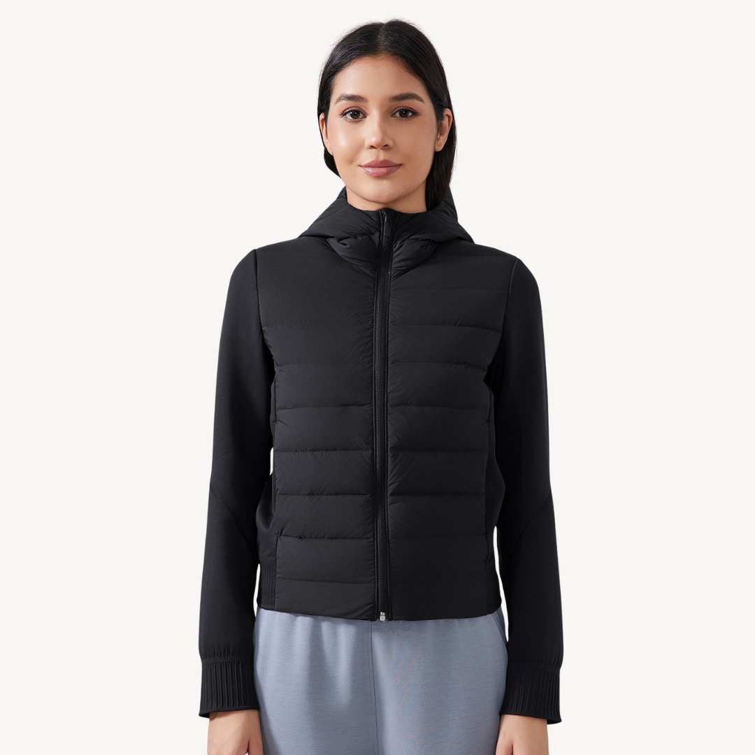 Women’s Hybrid Puffer Hoodie Jacket | Loravelle