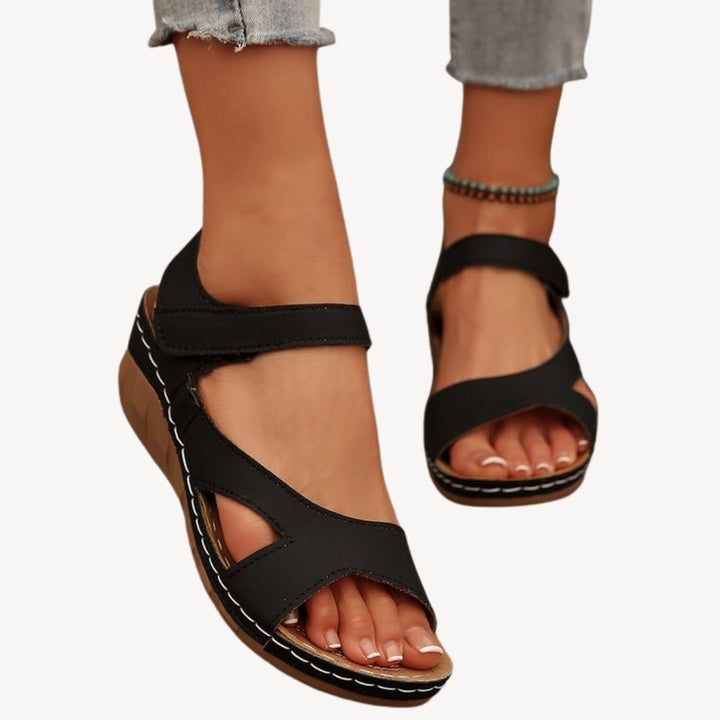 Leather Orthopedic Sandals Women | Loravelle