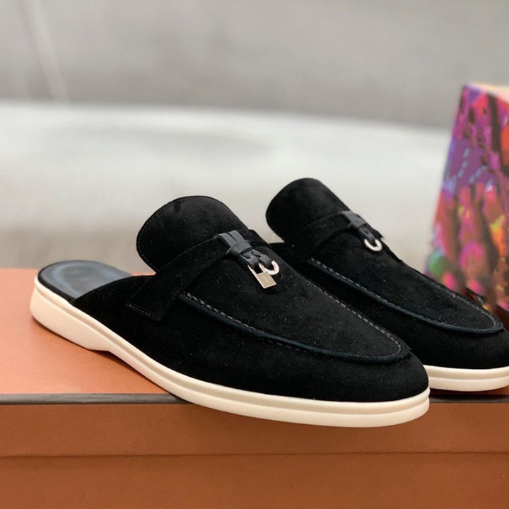 Suede Mule Orthopedic Loafers Women | Loravelle