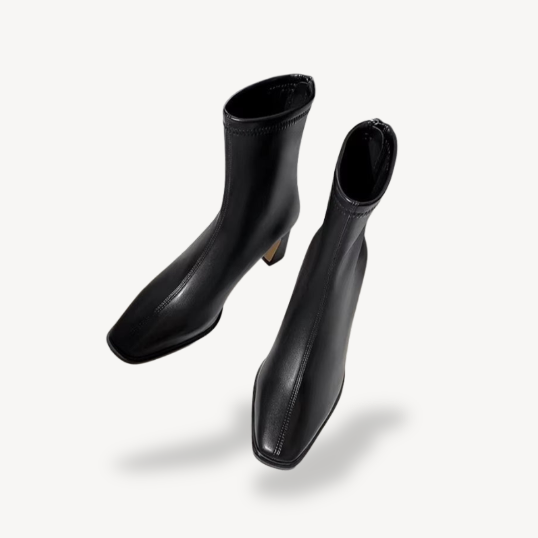 Orthopedic Square Toe Ankle Boots | Loravelle