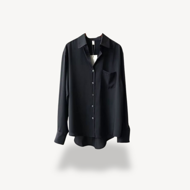 Women's Button-Down Satin Shirt | Loravelle