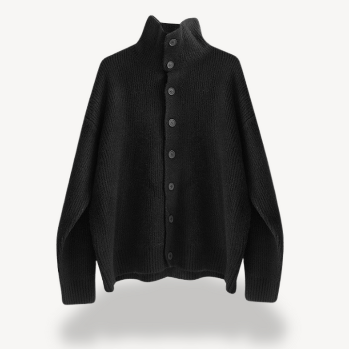 Ribbed Knit Button Cardigan for Men | Loravelle