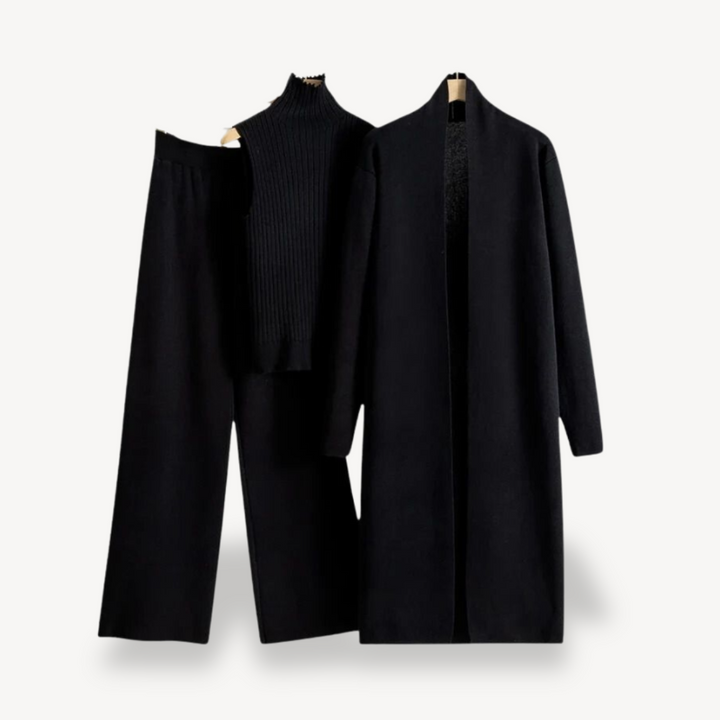 Women’s Ribbed Knit 3-Piece Set | Loravelle