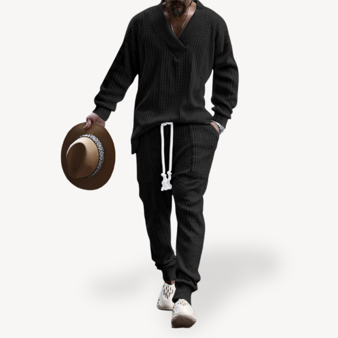 Cable Knit Sweater and Pants Set | Loravelle