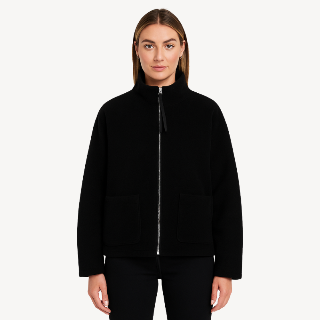 Women's Cozy Zip-Up Fleece Jacket | Loravelle