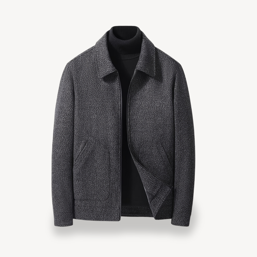 Men's Woven Wool Blend Jacket | Loravelle