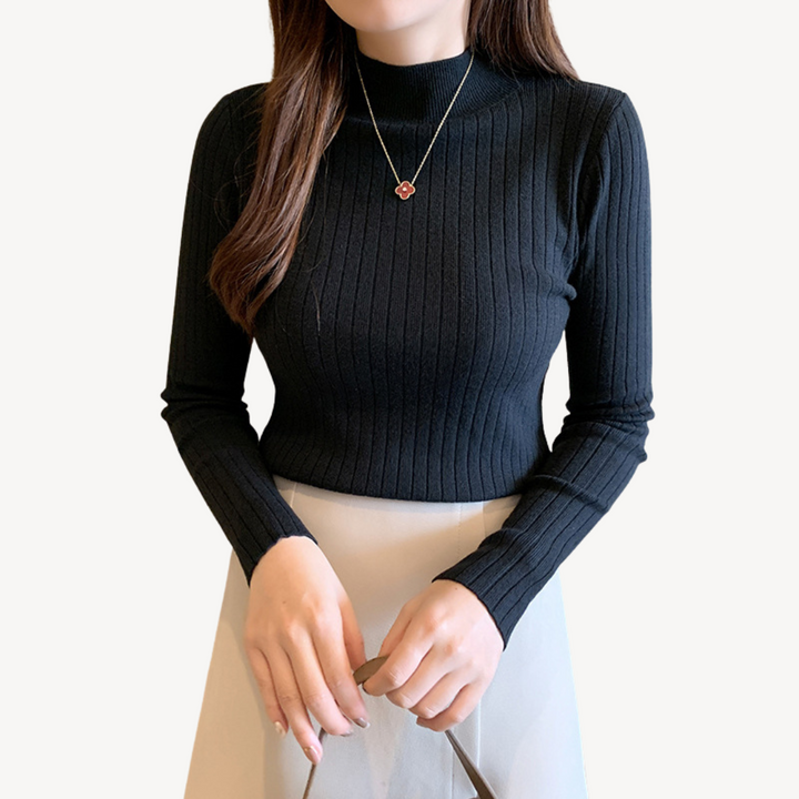 Ribbed Turtleneck Sweater for Women | Loravelle