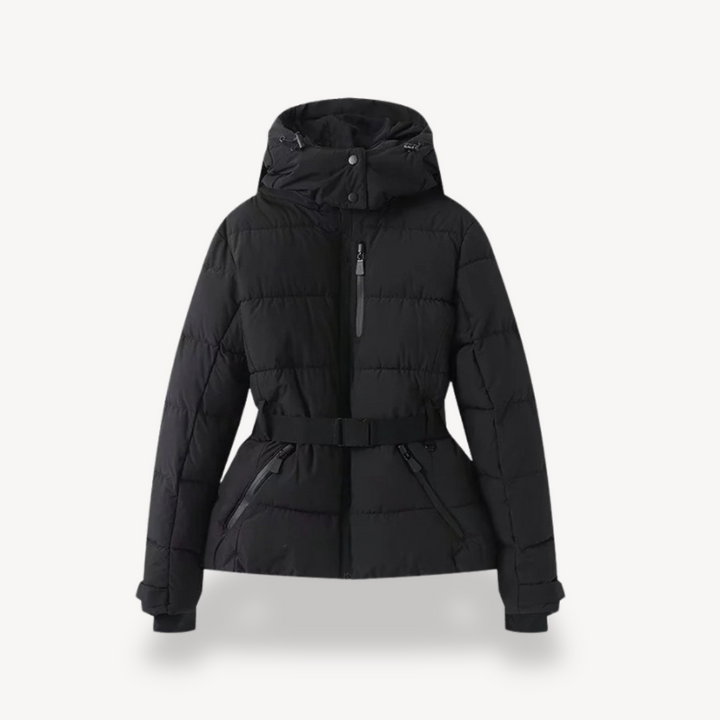 Women’s Down Puffer Jacket Belted | Loravelle