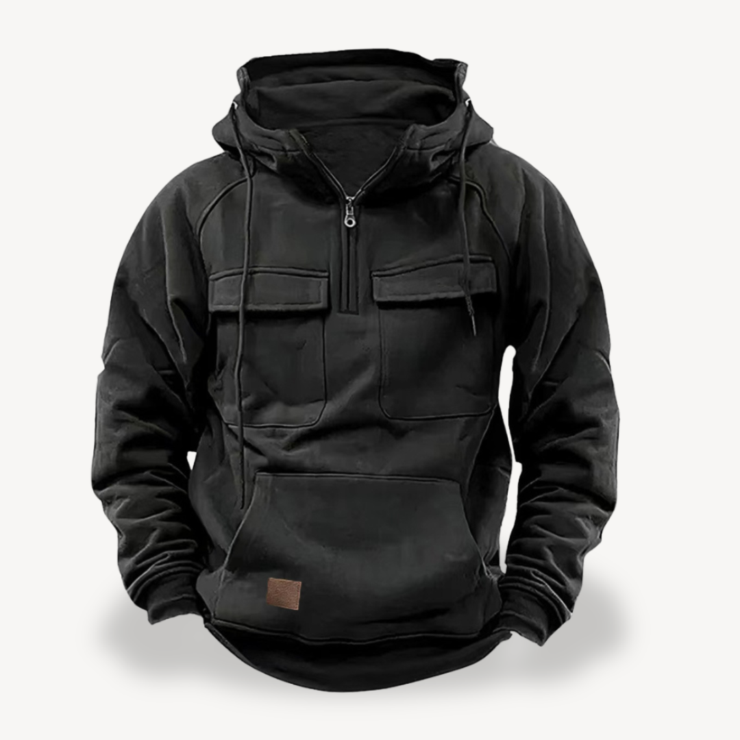 Men's Fleece Cargo Hoodie | Loravelle