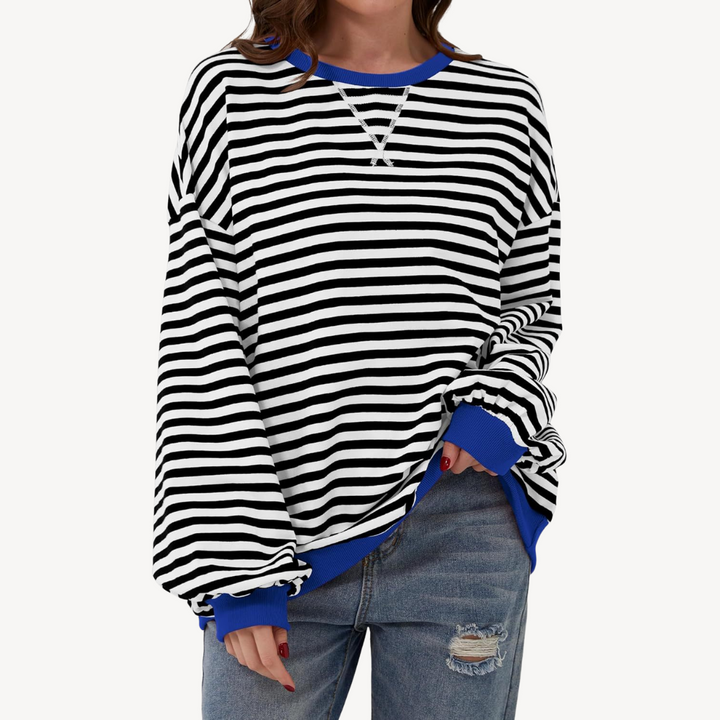 Women's Striped Long Sleeve Top | Loravelle
