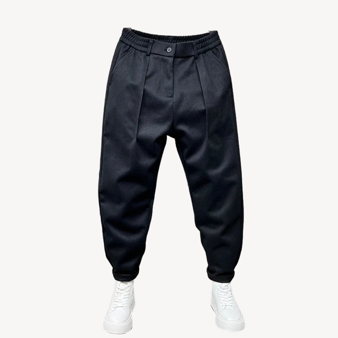 Men's Pleated Jogger Pants | Loravelle
