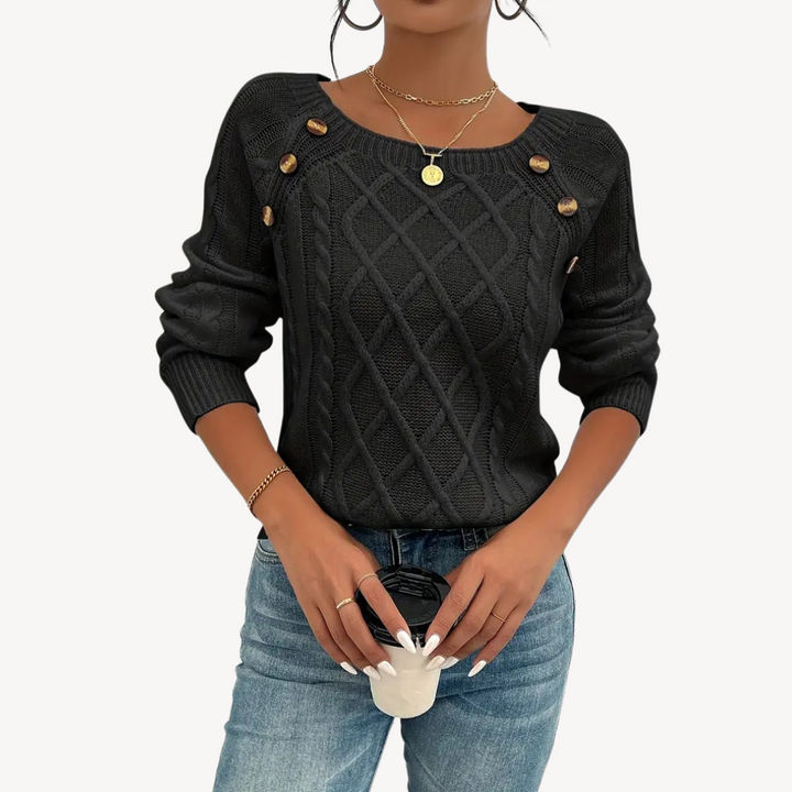 Women’s Button Detail Sweater | Loravelle