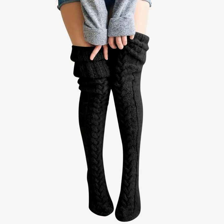 Women’s Knit Thigh-High Socks | Loravelle