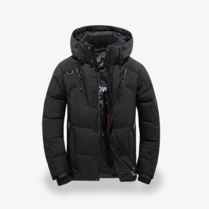 Men’s Winter Puffer Jacket with Hood | Loravelle