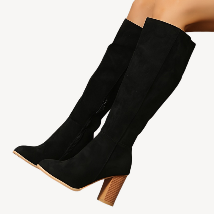 Orthopedic High Heeled Knee-High Boots | Loravelle