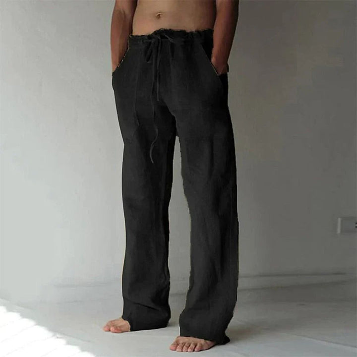 Relaxed Fit Linen Lounge Pants Men | Loravelle