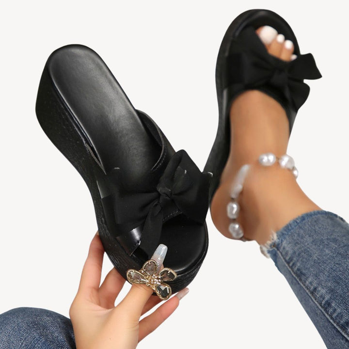 Women's Orthopedic Bow Knot Wedge Sandals | Loravelle