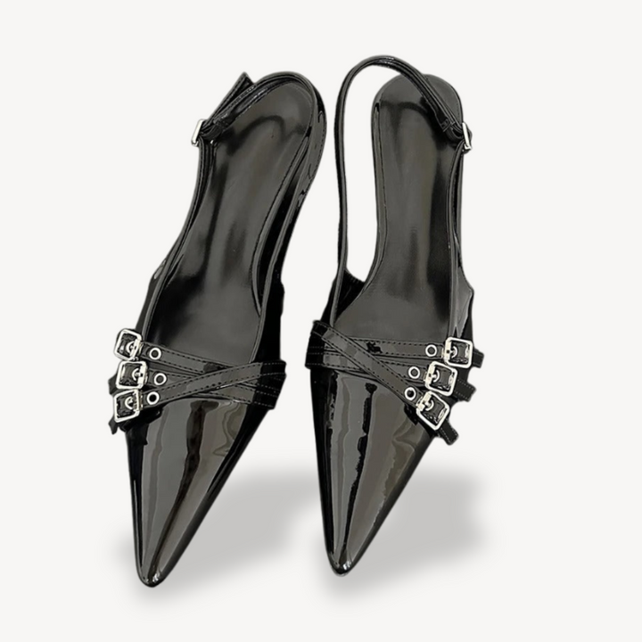 Orthopedic Slingback Pointed Toe High Heel Shoes | Loravelle
