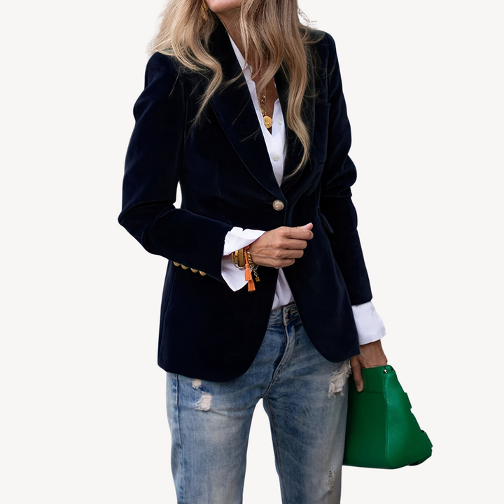 Women's Fashion Velvet Blazer | Loravelle