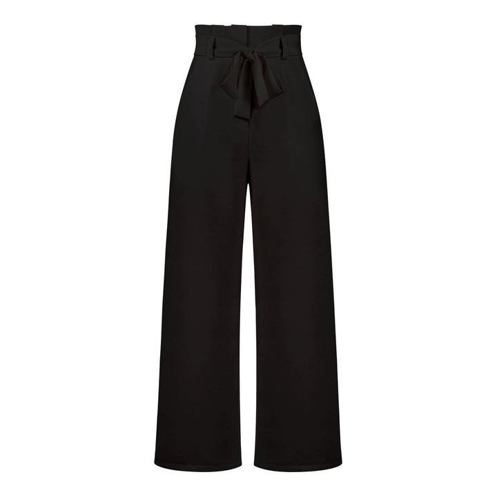 Tie Waist High-Waisted Trousers for women | Loravelle