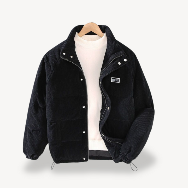 Corduroy Puffer Jacket for Men | Loravelle