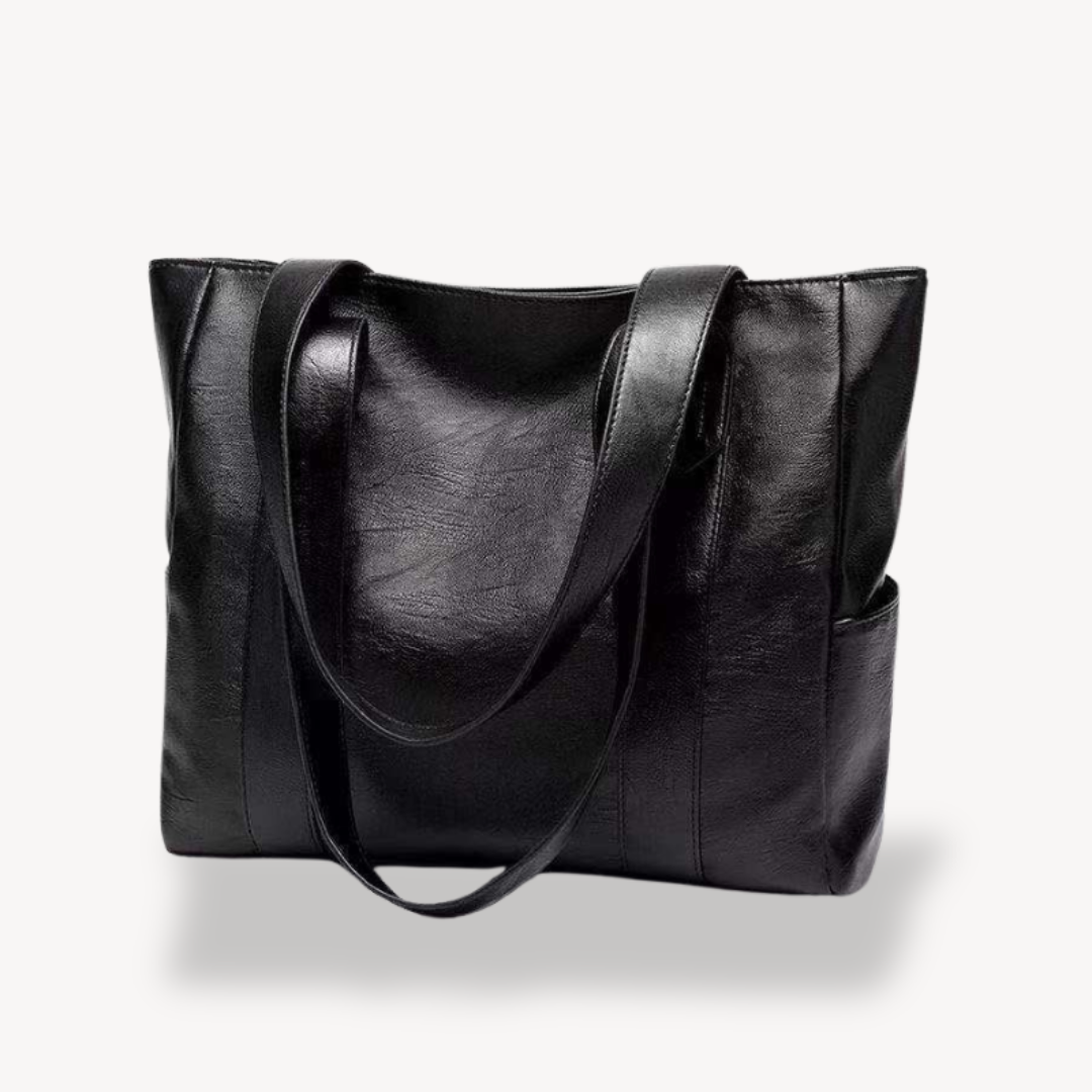 Loravelle | Women's Faux Leather Tote Bag – Shoulder Handbag