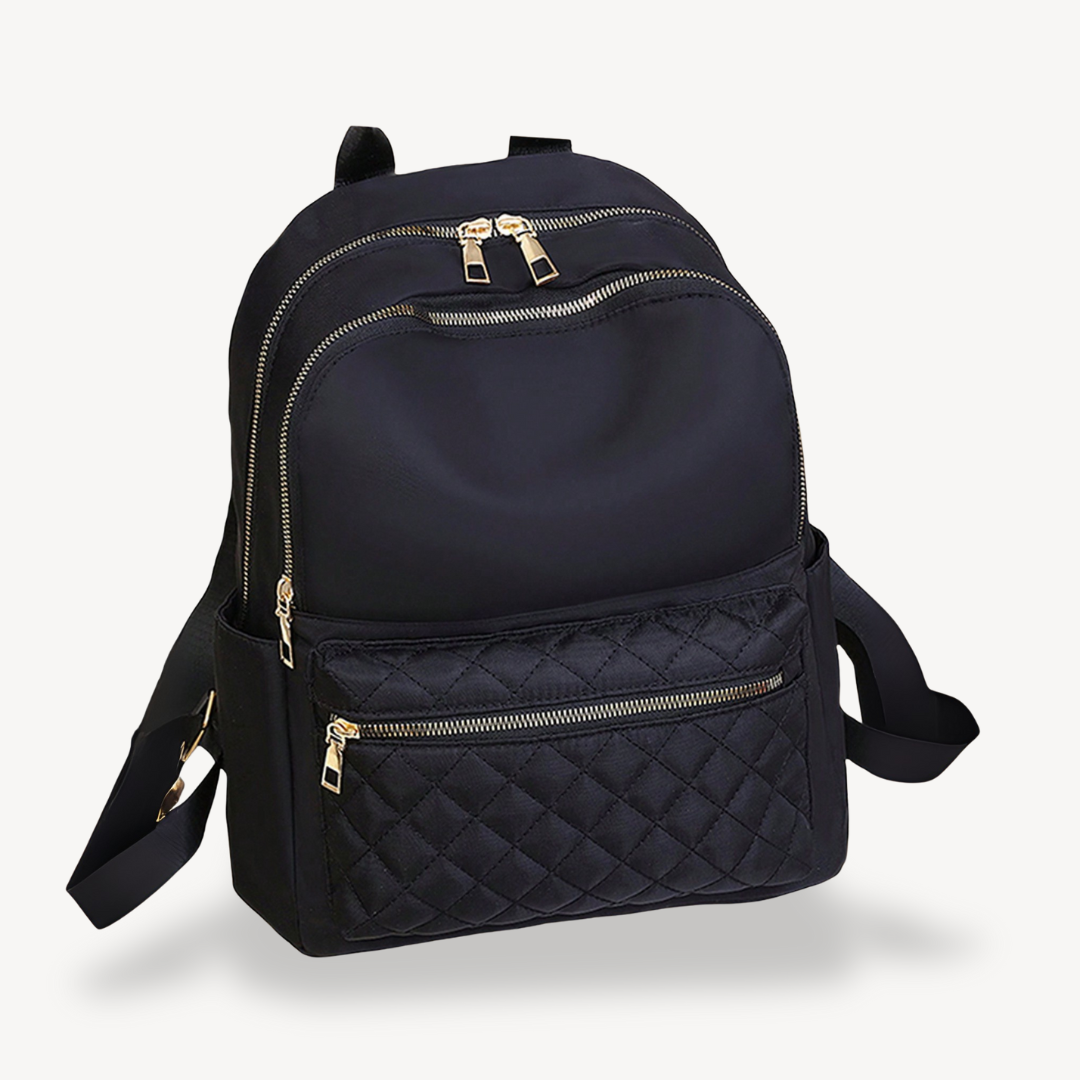 Women's Quilted Nylon Backpack | Loravelle