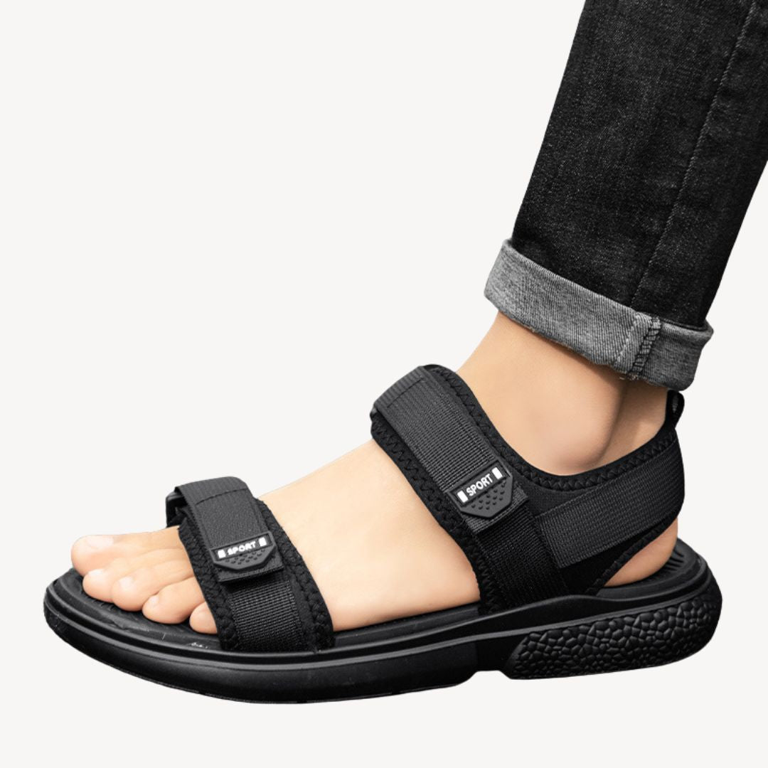Fabric Adjustable Orthopedic Strap Sandals Men | Loravelle