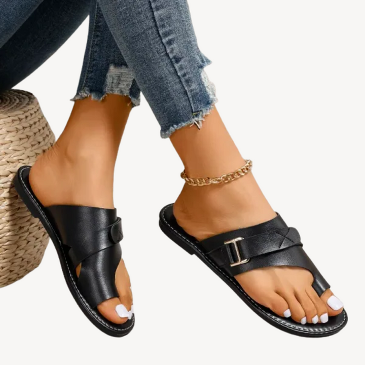 Women's Orthopedic Slide Sandals with Adjustable Strap | Loravelle